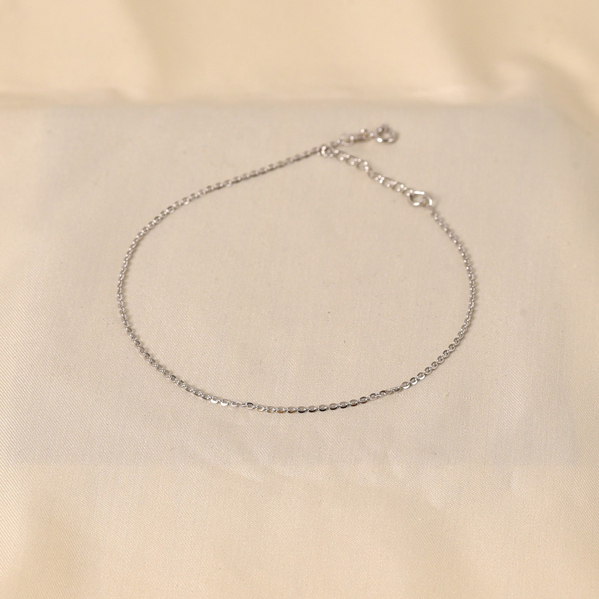 Silver Fancy Anklet