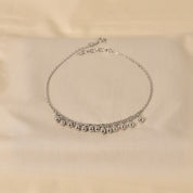 Silver Layer Anklet