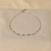 Silver Beads Anklet