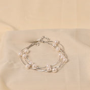 Amisha Triple Layered Bracelet - Silver