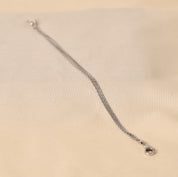 3-Line Bracelet - 6.5" Rhodium