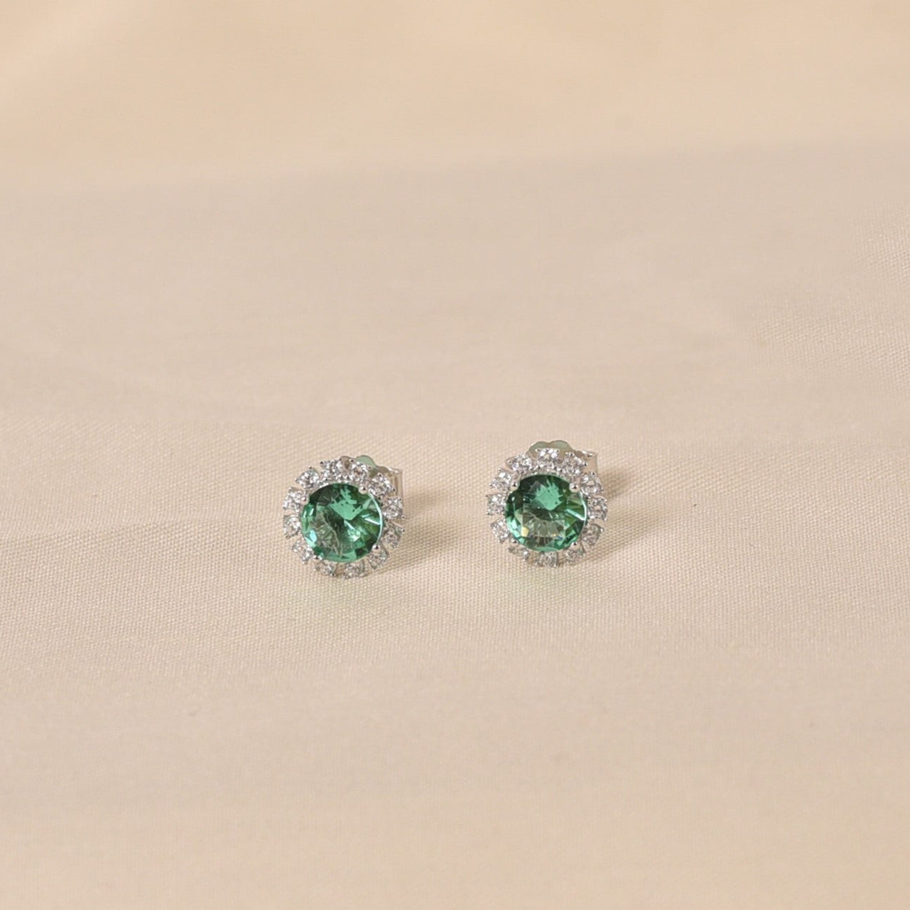 Zinnia Studs - Green