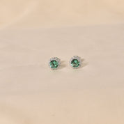 Zinnia Studs - Green