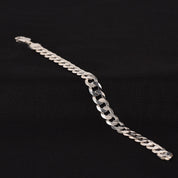 Silver Jackie Mens Bracelet - Size 8"