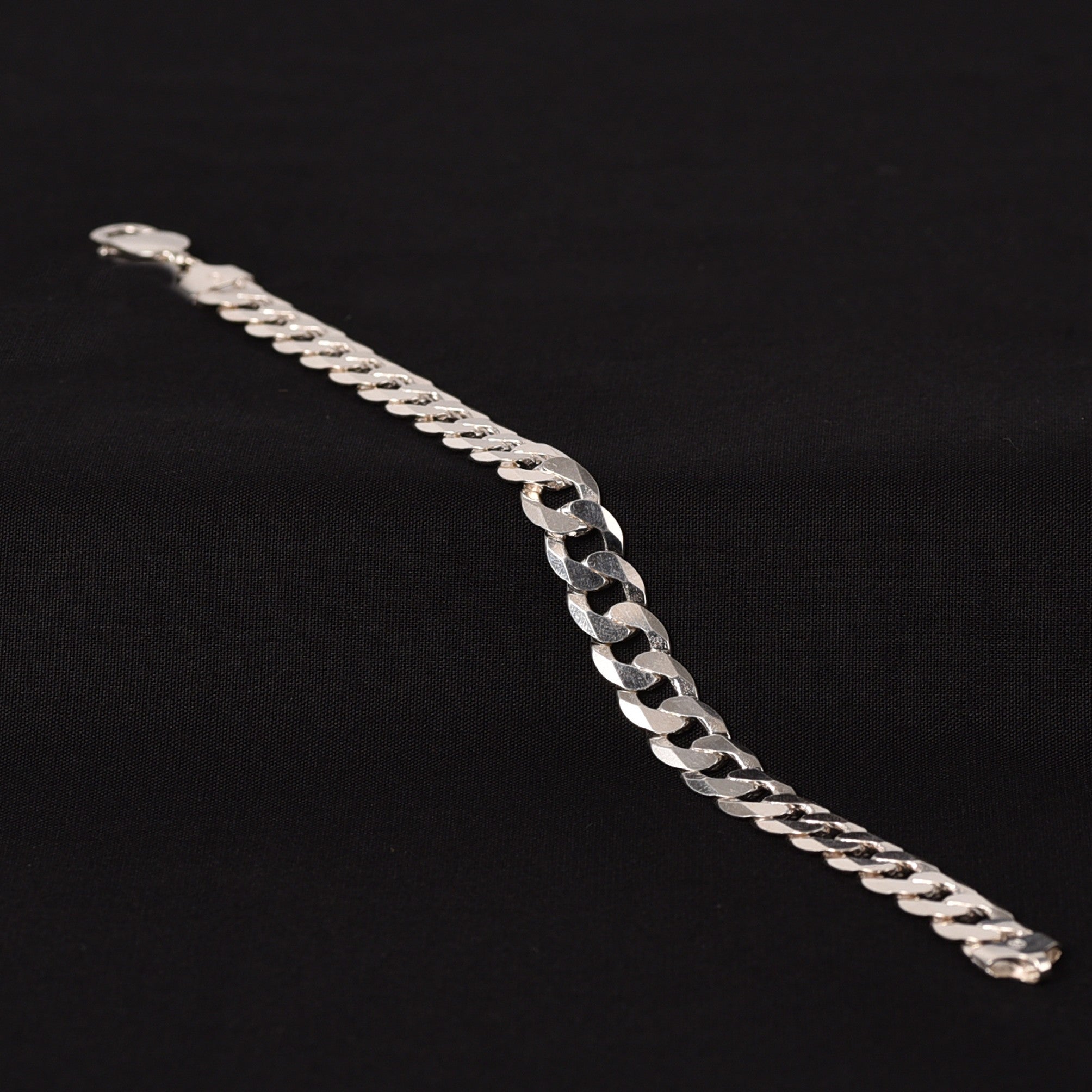 Silver Jackie Mens Bracelet - Size 8"