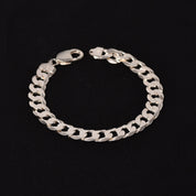 Silver Jackie Mens Bracelet - Size 8"