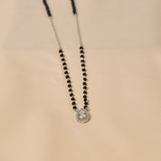 Kaye Silver Diamond Mangalsutra