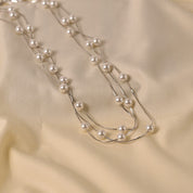 3 Stringed pearl necklace